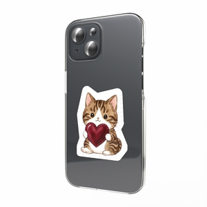 [Waterproof Sticker] Cute cat sticker that can be attached to the back of your smartphone...