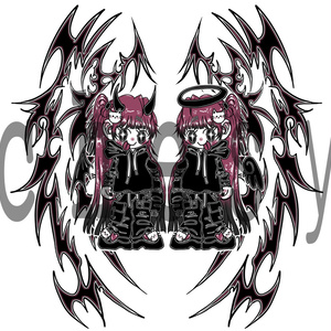 [VRChat] Tattoo 善惡相半(Good and Evil Half)