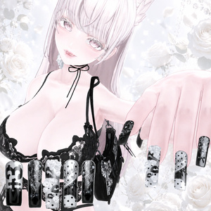 [VRChat] +9アバター対応+ Scarlet Desire Set (Nail, Necklace, Bag) 缩略图 12