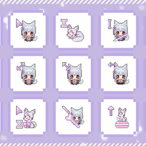 🌸２周年記念 ちょこまか動く！巳櫻こんマウスカーソル🌸