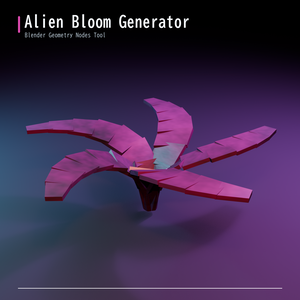 花弁ジェネレーター【Blender Geometry Nodes】