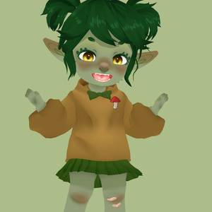 Fee the Goblin - 3D Chibi Avatar & Hairstyle | ゴブリンの女の子 フィ - 3D ちびアバターそして髪のプリセット