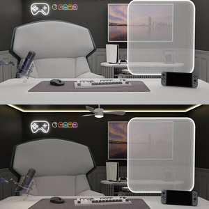 [방송 배경 화면] 配信部屋( VTuber向け）/ black gamer room assets