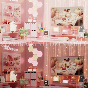 [방송 배경 화면] Cozy Desk (6 colors)