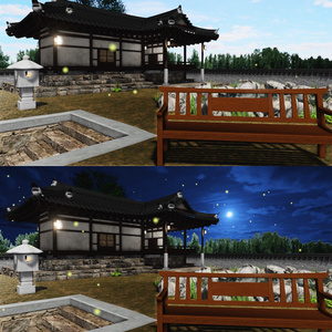 [Warudo BiRP/environment] Korean Hanok ver.2 (2 Skyboxes)