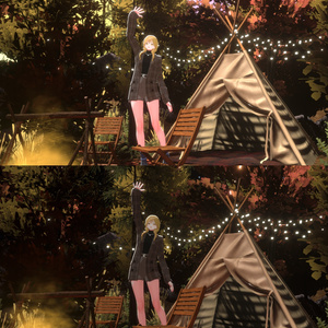 [Warudo BiRP/Nilo] Camping in the autumn woods (2 Skyboxes) /Environment