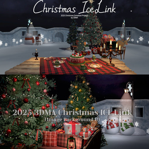 [Limited Sale ~12/22] Christmas Ice Link (Image Background/ Warudo Environment)