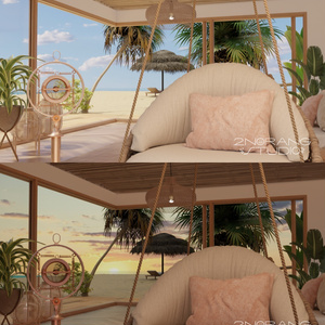 [방송 배경 화면 配信部屋] Beach Villa
