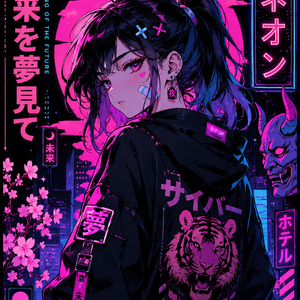 Neon Anime Girls