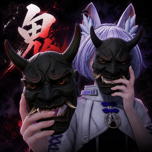 【VRChat想定】鬼仮面/Japanese style Oni's Mask