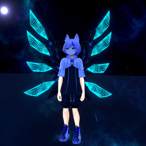 【VRChat想定】動く羽「サイバー義翼」 缩略图 3