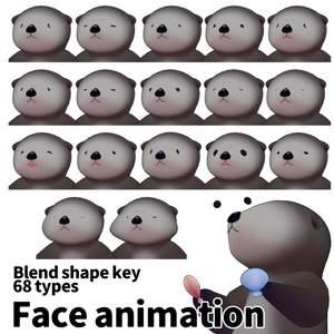 オリジナル3Dモデル「らっこさん」 缩略图 7
