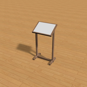 【3D素材】メニュー立て｜FBX/OBJ/DXF｜商用利用可