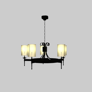 【3D素材】シャンデリア｜FBX/OBJ/DXF｜商用利用可