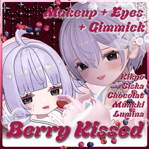 【5アバター対応】Berry Kissed Make＆Eye texture+Gimmick