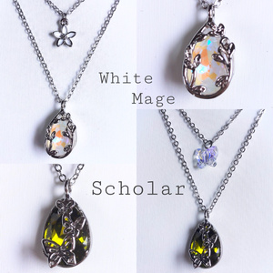 再再再販 FF14 月 レアチェコガラス メネフィナ ピアス イヤリング