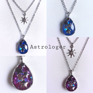 再再再販 FF14 月 レアチェコガラス メネフィナ ピアス イヤリング