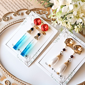 FF14イメージアクセサリー 水晶公、エメトセルクイヤリング(ピアス、イヤーカフ変更可能)
