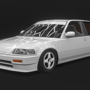 【VRChat・CHIKUWA VEHICLE SYSTEM 2対応】平成元年頃の市民向けコンパクトカー『Grand』(競技仕様)