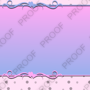 Animated Cute Streaming Overlay cat paw print pattern