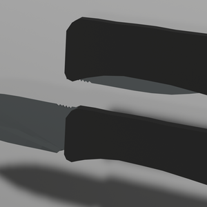Low Poly Pocket knife (open and closed)