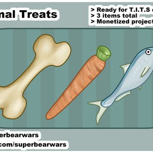 [VTuber Assets] Animal Treats (Free)