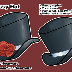 [VTuber Assets] Classy Hat (Free)