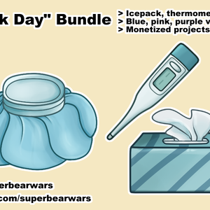 [VTuber Assets] Sick Day Bundle