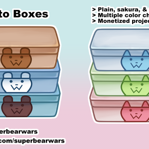 [VTuber Assets] Bento Boxes