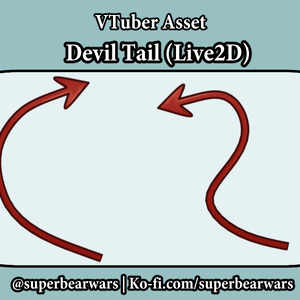 [VTuber Asset] Devil Tail (Live2D)