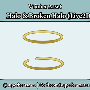[VTuber Asset] Halo & Broken Halo (Live2D)