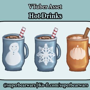 [VTuber Asset] Hot Drinks