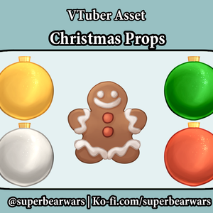[VTuber Assets] Christmas Props (Free)
