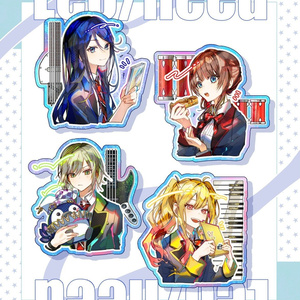 ホロ加工缶バッジD＜asteroid：巡音ルカ＞ - Rella Artworks
