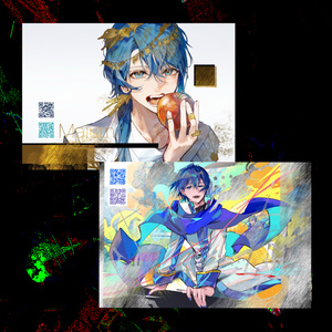 ホロ加工缶バッジF＜asteroid：KAITO＞ - Rella Artworks / 不