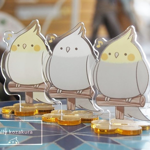 オリジナル鳥アクリルフィギュア
