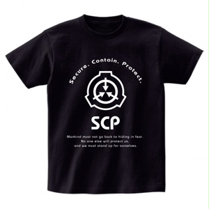SCP財団 ロゴ Tシャツ ブラック 【収デン2】