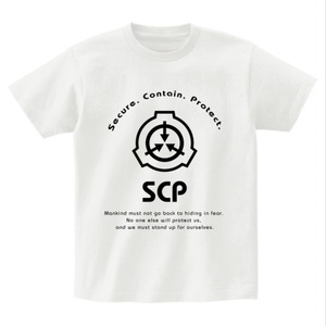 SCP財団 ロゴ Tシャツ ホワイト 【収デン2】