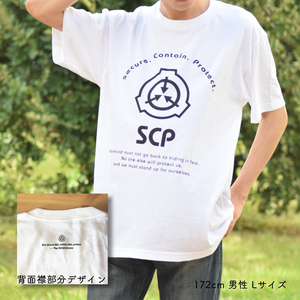SCP財団 ロゴ Tシャツ ホワイト 【収デン2】