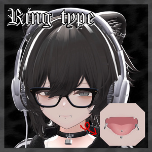 【真央専用】face pierce set / リップシンク対応 缩略图 2