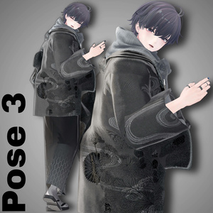 【APL対応】 Men's KIMONO/HAKAMA POSE　10ポーズ 缩略图 4