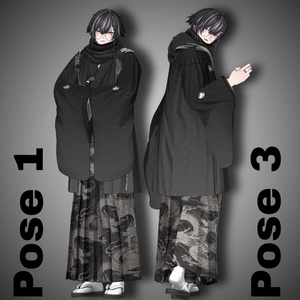 【APL対応】 Men's KIMONO/HAKAMA POSE　10ポーズ 缩略图 11