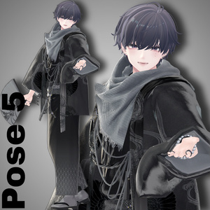 【APL対応】 Men's KIMONO/HAKAMA POSE　10ポーズ 缩略图 6