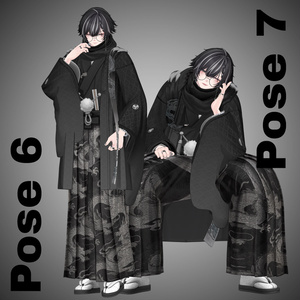 【APL対応】 Men's KIMONO/HAKAMA POSE　10ポーズ 缩略图 14
