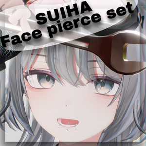 【翠羽専用】face pierce set / リップシンク対応