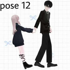 【APL対応】୨୧pair pose set୨୧ Kei＆Nagi 15ポーズ 缩略图 13