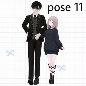 【APL対応】୨୧pair pose set୨୧ Kei＆Nagi 15ポーズ 缩略图 12