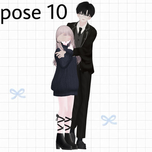 【APL対応】୨୧pair pose set୨୧ Kei＆Nagi 15ポーズ 缩略图 11
