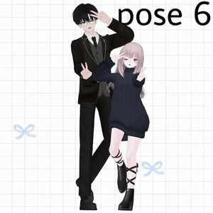 【APL対応】୨୧pair pose set୨୧ Kei＆Nagi 15ポーズ 缩略图 7