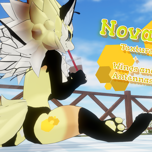 Bee Texture + Wings and Antennas (For the Novabeast)